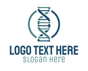 Strand - Science DNA Genetics logo design