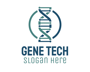 Gene - Science DNA Genetics logo design