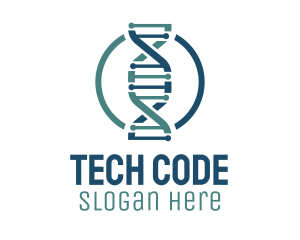 Code - Science DNA Genetics logo design