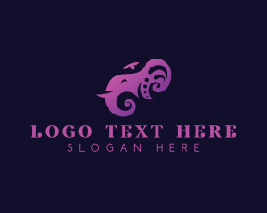 Mammal - Elephant Tusk Zoo logo design