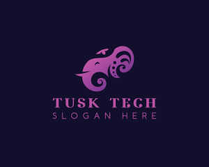 Elephant Tusk Zoo logo design