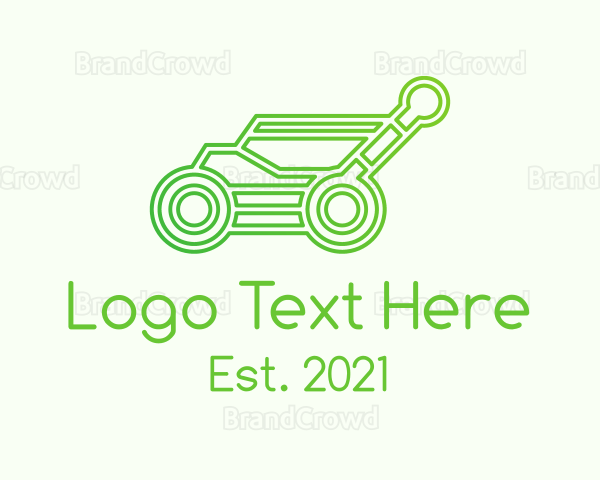 Outline Lawn Mower Logo