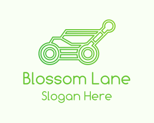 Outline Lawn Mower Logo