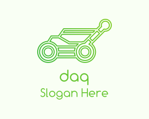 Outline Lawn Mower Logo