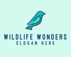 Finch Bird Wildlife logo design