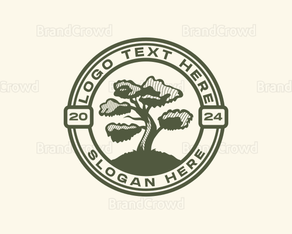 Garden Tree Arborist Logo