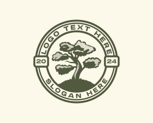 Garden Tree Arborist Logo