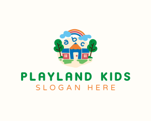 Kindergarten Preschool Childcare  logo design