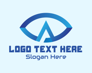 See - Digital Eye Letter A logo design