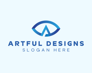 Generic Eye Letter A logo design