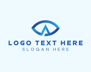 Program - Generic Eye Letter A logo design
