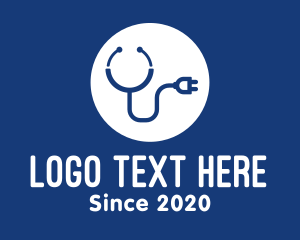 Technology - Medical Stethoscope Plug logo design