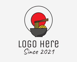Lunch - Japanese Ramen Restaurant logo design
