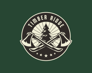 Logging - Axe Tree Logging logo design