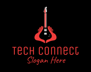 Instrument - Guitar Hand Instrument logo design
