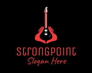 Hand - Guitar Hand Instrument logo design