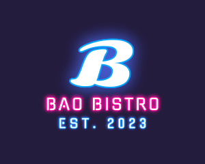 Neon Light Club Bistro logo design