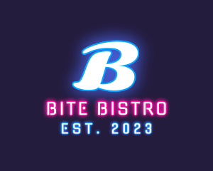 Neon Light Club Bistro logo design