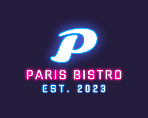 Neon Light Club Bistro logo design