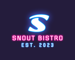 Neon Light Club Bistro logo design