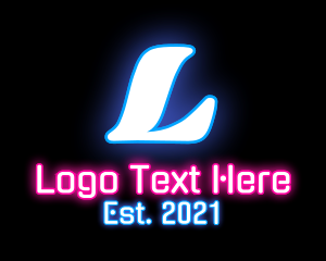 Neon Light - Neon Light Letter logo design