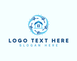 Maintenance - Real Estate Cleaning Roof logo design