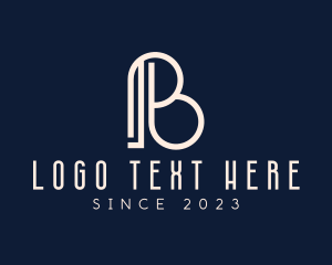 Record Label - Elegant Brand Letter B logo design