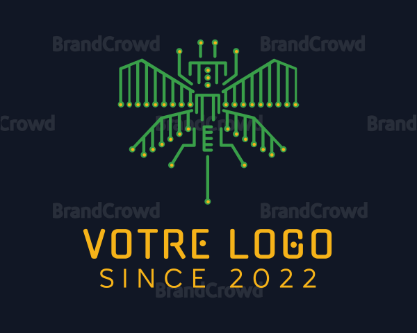 Tech Circuit Bug Logo