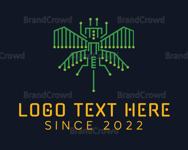 Tech Circuit Bug Logo