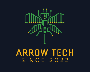 Tech Circuit Bug logo design