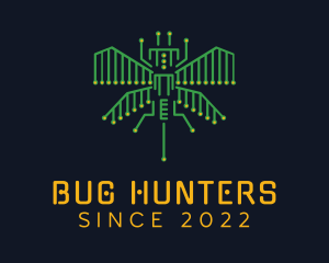 Tech Circuit Bug logo design