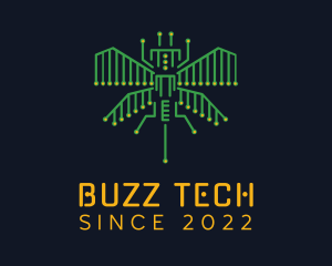 Tech Circuit Bug logo design