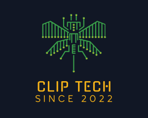 Tech Circuit Bug logo design