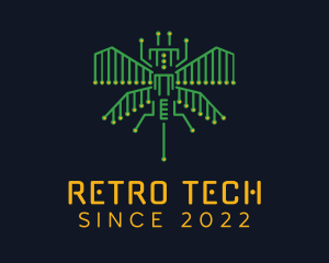 Tech Circuit Bug logo design