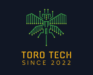 Tech Circuit Bug logo design