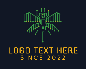 Clan - Tech Circuit Bug logo design