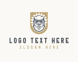 Welding Helmet Shield logo design