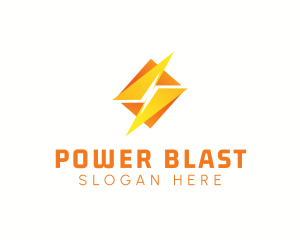 Electric Power Bolt  logo design