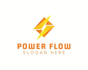 Electric Power Bolt  logo design