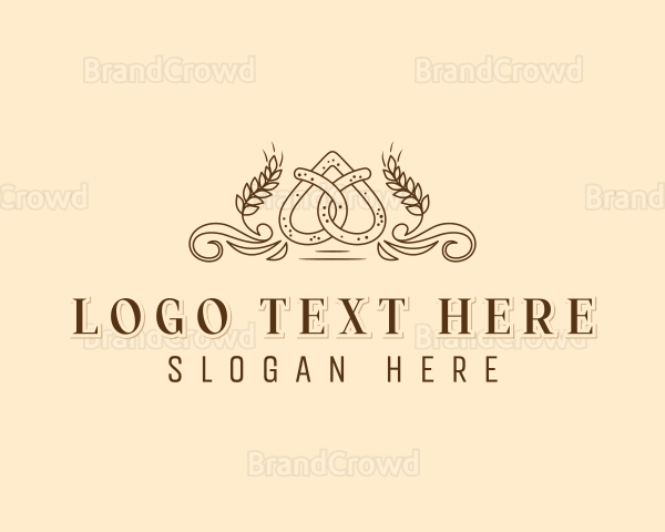 Pretzel Patisserie Baking Logo