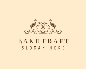 Pretzel Patisserie Baking logo design