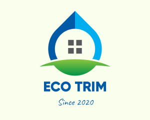 Eco Window Drop logo design