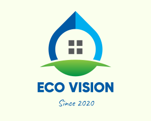 Eco Window Drop logo design