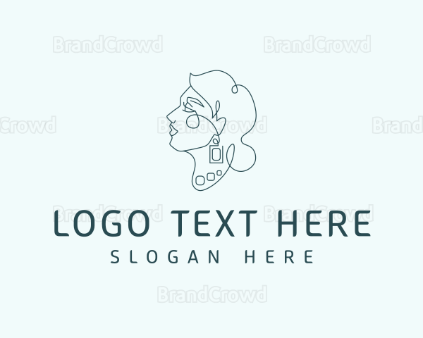 Luxury Jewelry Lady Logo