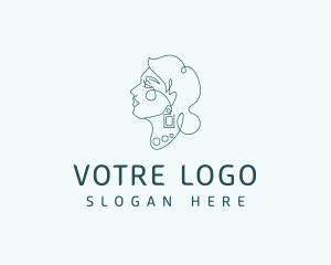 Luxury Jewelry Lady Logo