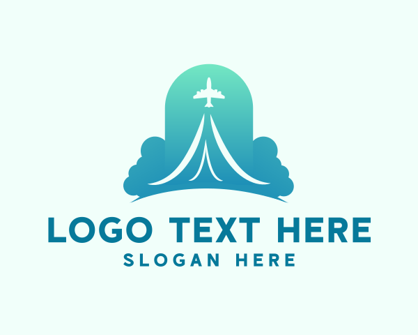 Airplane - Airplane Travel Aviation logo design