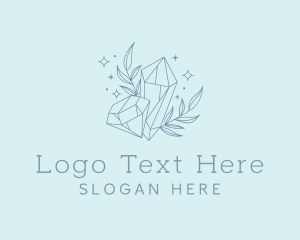 Luxe - Minimalist Diamond Leaves logo design