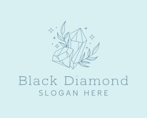 Minimalist Diamond Leaves logo design