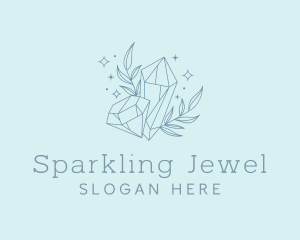 Minimalist Diamond Leaves logo design