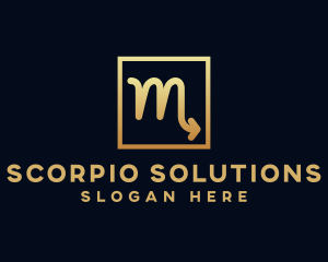 Scorpio Zodiac Sign logo design